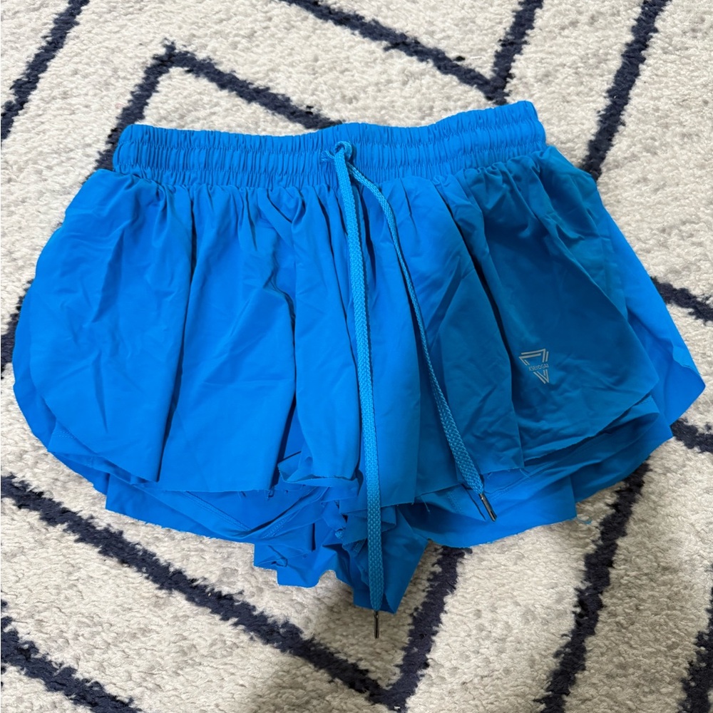 Blue Butterfly Shorts